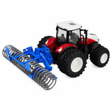 Kaugjuhtimisega traktor rulliga RC tuled punane 1:24