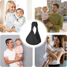 Aoowu Baby Carrier Art.299211 Black Ergonoomiline beebikandekott (4–20 kg)