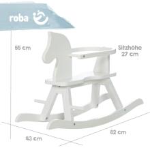 Kidsworld Rocking Horse Art.299213 White Puidust kiikmänguasi lastele