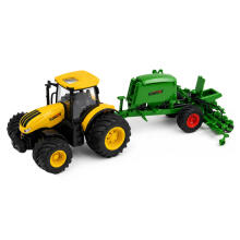 Agricultural Tractor with Seeder and Cultivator Lights Sounds Yellow 1:24