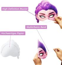 Paper Party Masks Huntrix Art.299487 Paberist karnevalimask, 1 tk.