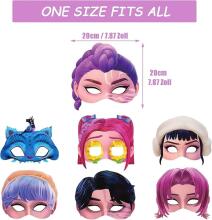 Paper Party Masks Huntrix Art.299487 Paberist karnevalimask, 1 tk.