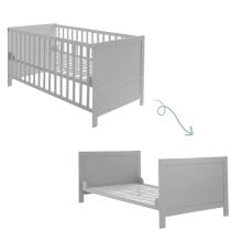 Roba Kombi Crib Art.299488 Taupe Beige Ümberehitatav puidust võrevoodi (140 x 70 cm)