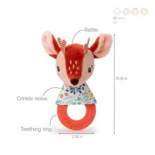 Teething rattle - Stella the fawn