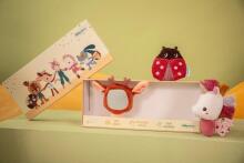 Sensory rattle set in a giftbox - Lena (3 pcs.)