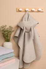 BATH PONCHO WAFFLE BEIGE 70X60