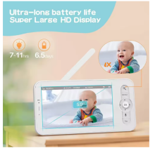 La bebe™ Accessories Monitor Babyphone Wireles Art.38931 White Beebimonitor-videokaamera