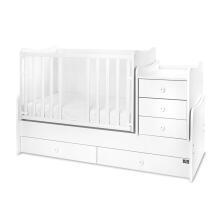 Lorelli Maxi Plus Art.10150580024P White Baby Crib-Transformer