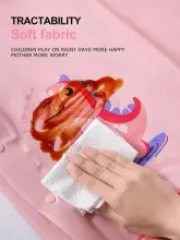 Kids Soft Raincoat Dino Art.63708 Pink  Rain-Coat