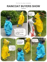 Kids Soft Raincoat Dino Art.63708 Pink  Rain-Coat