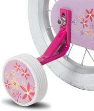 Glerc Kids Bike Wheels Collas 14'  Art.72708 Peach Children's two-wheeled bicycle with additional wheels