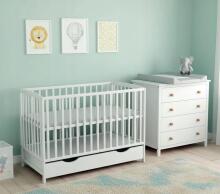 Elf Bed Arco Art.73262 White Puidust beebivoodi 120x60 cm