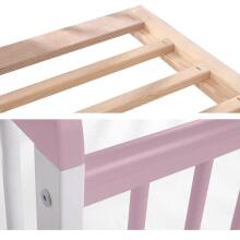 La Bebe™ Kids Wood Cot Tomi 20 Art.74492 Grey Laste puidust võrevoodi 120x60 cm