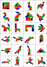 Happy Toys Puzzle Art.8709 Деревянный пазл Танграм
