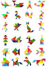 Happy Toys Puzzle Art.8709 Деревянный пазл Танграм