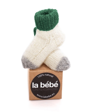 La Bebe™ Natural Eco Lambswool Baby Socks Art.83993