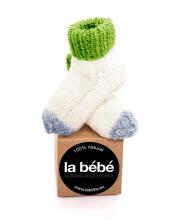 La Bebe™ Natural Eco Lambswool Baby Socks Art.83993