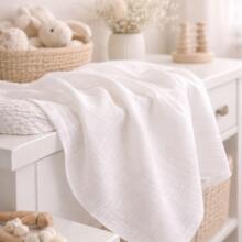 Bebe Basic Muslin Art. 051 Cotton muslin gauze swaddle 1 pc, 70x80 cm