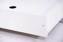 Drewex Natalia White Art.91729  Kids wooden Cribbed 120x60cm