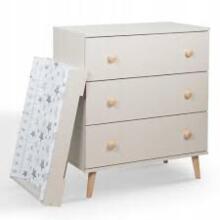 La Bebe™ Kids Wood Cot Tomi 7 Art.92445 Grey Laste puidust võrevoodi 120x60 cm