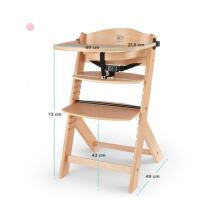 KinderKraft Enock Art.92567 White   Деревянный стульчик для кормления