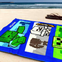 Carbotex Beach Towel Minecraft Art.MC24002024-R
