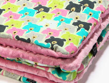 La Millou Art. 83507 Preschooler's Blanket Polar Bears Dusty Rose